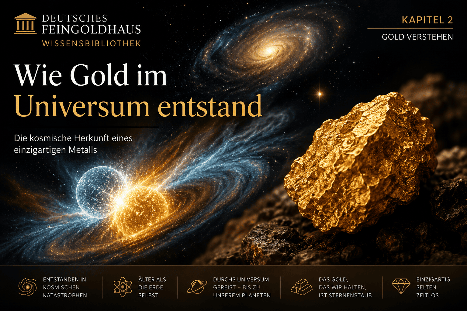 Wie Gold im Universum entstand